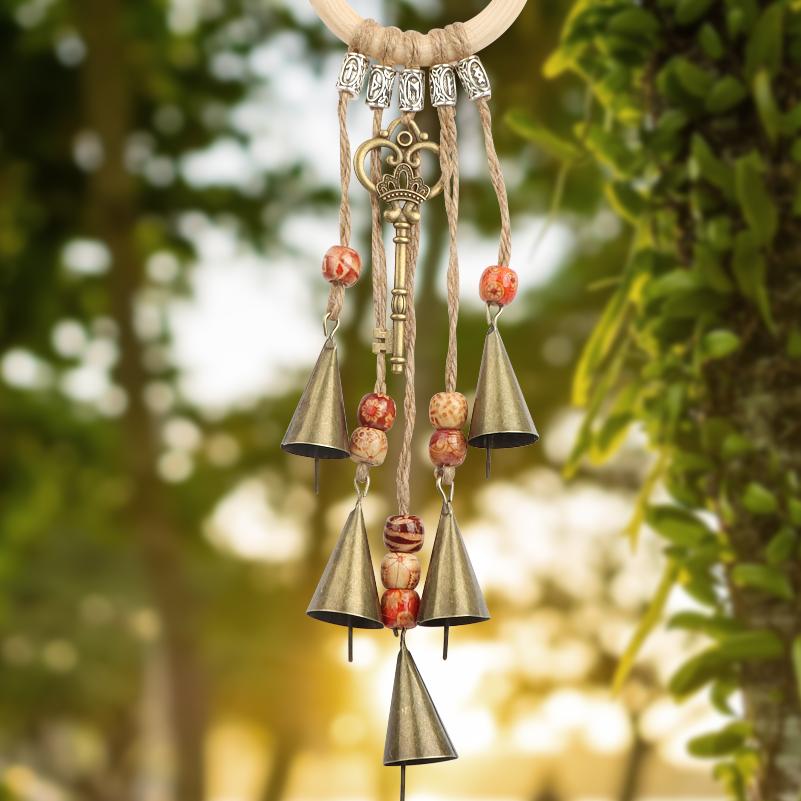 Witch Bell Witchcraft Kit Decor Gift Wind Chimes Wreath Handmade Door  Hanger DIY
